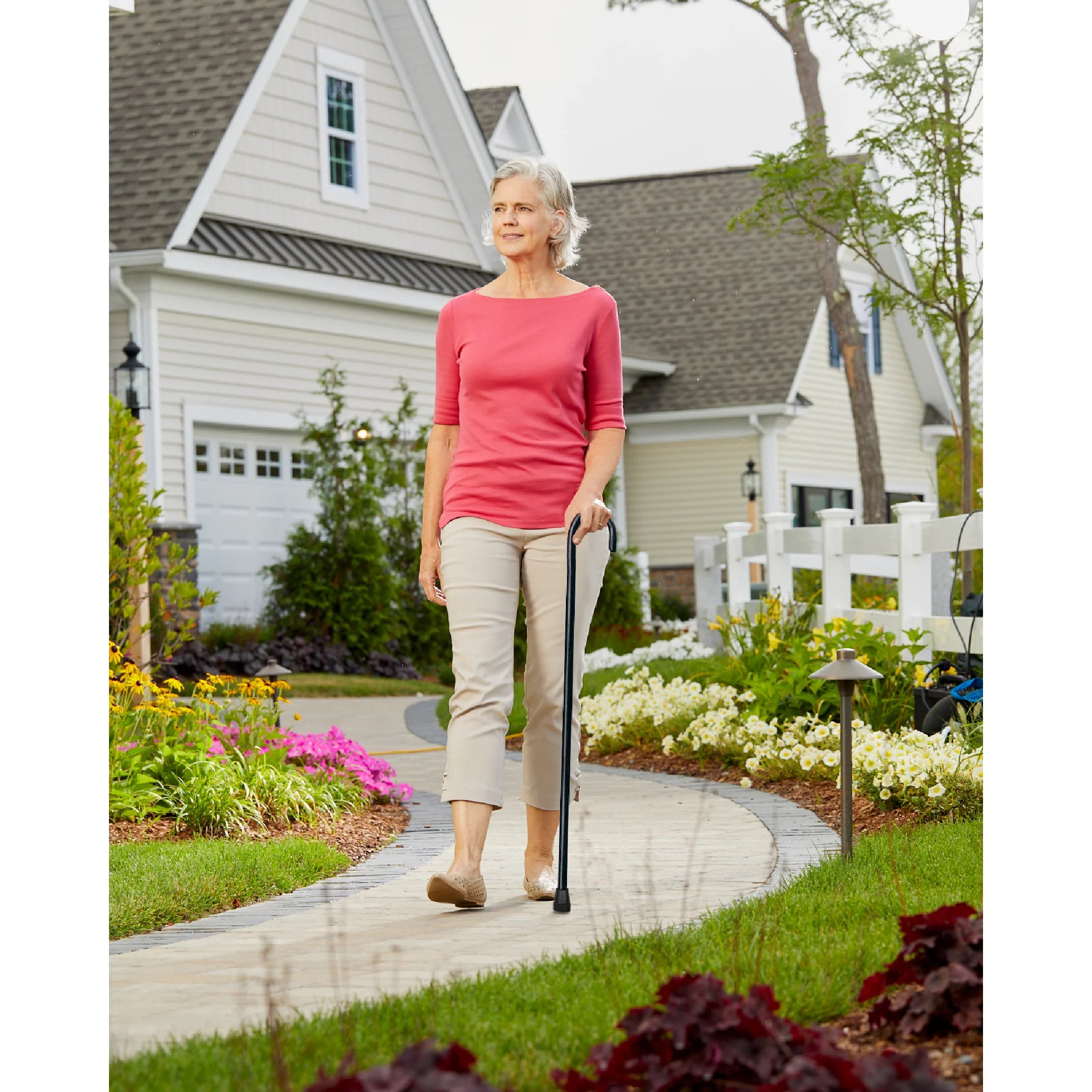 Solid Wood Walking Cane for All Occasions, for Men & Women with 250 Lb Weight Capacity