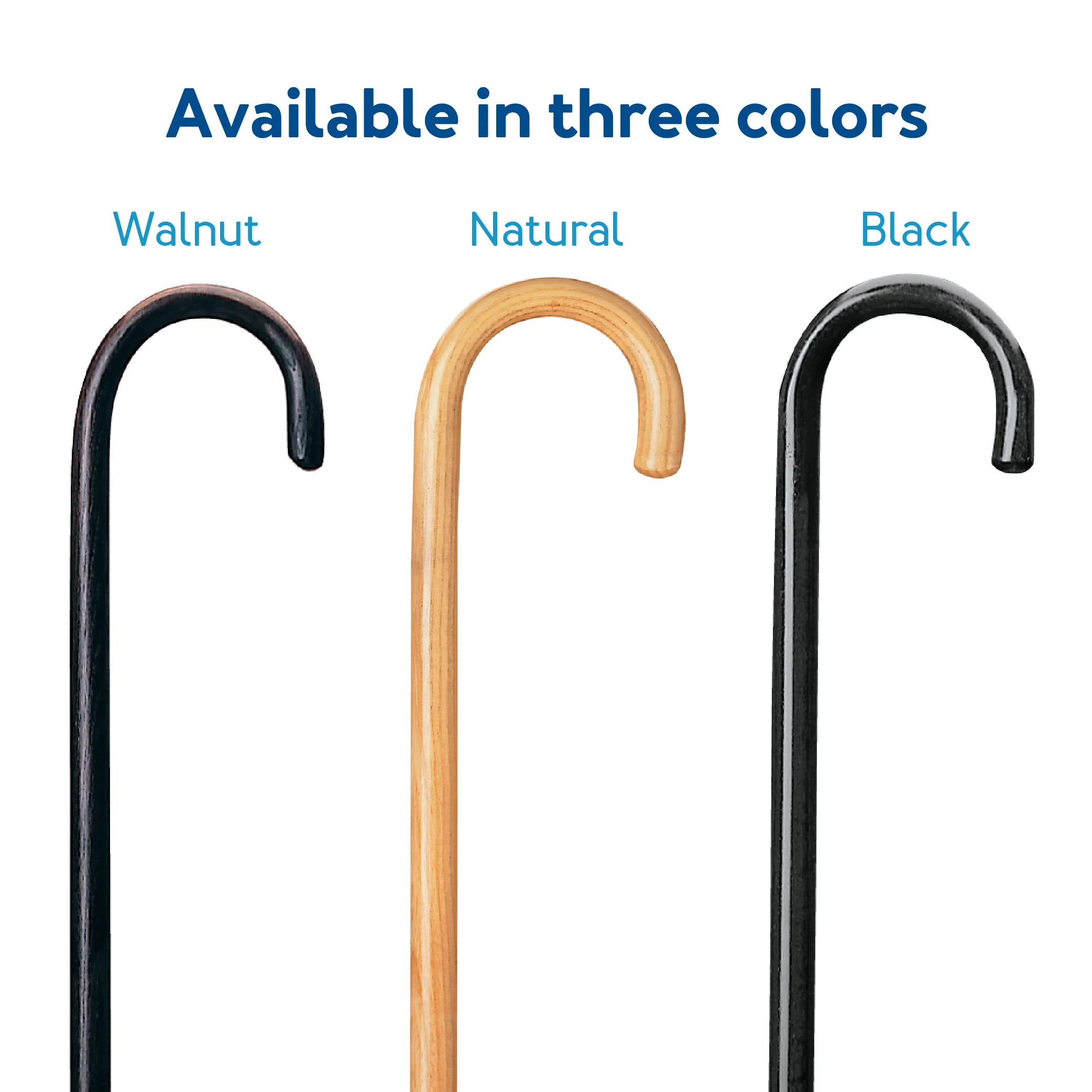 Solid Wood Walking Cane for All Occasions, for Men & Women with 250 Lb Weight Capacity