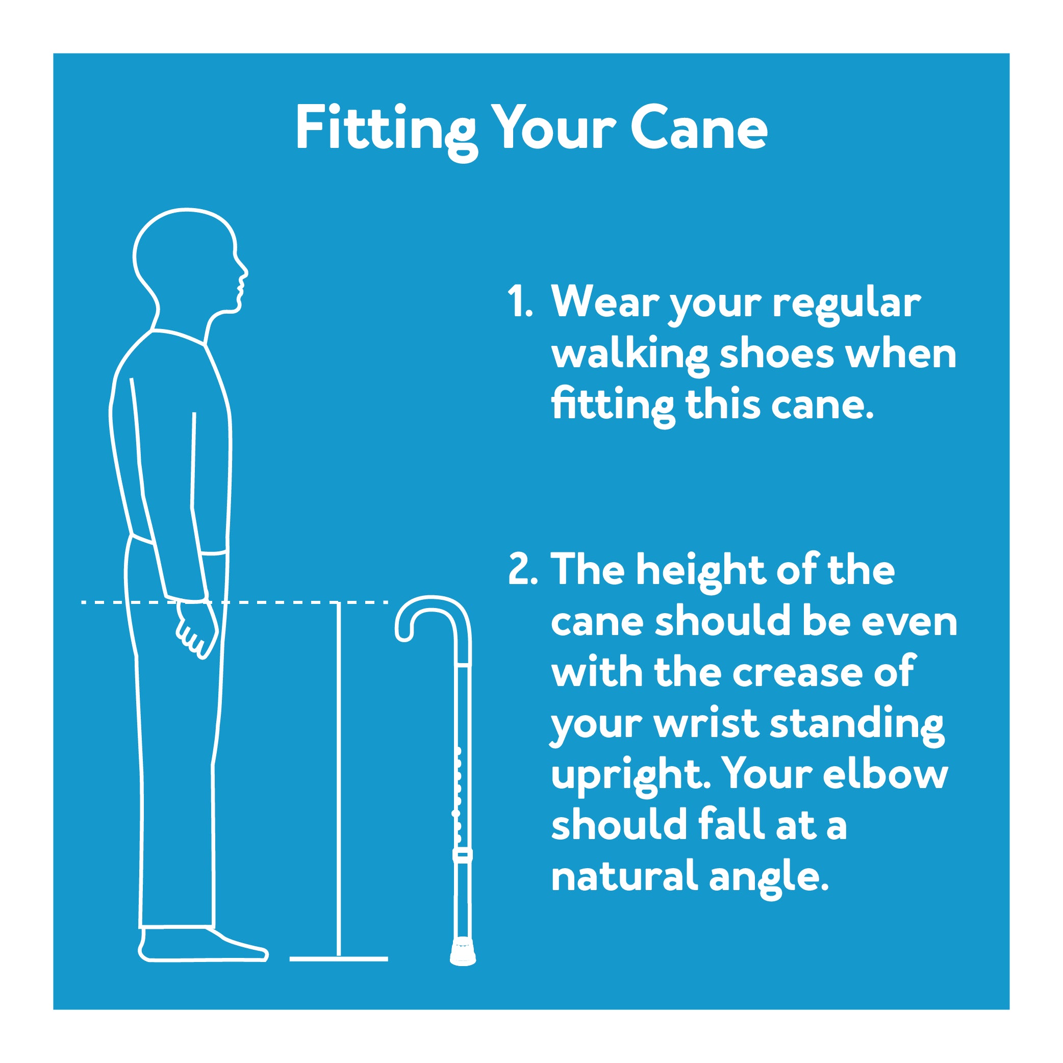 Ergo Offset Adjustable Handle Walking Cane for All Occasions, Black, 250 Lb Weight Capacity