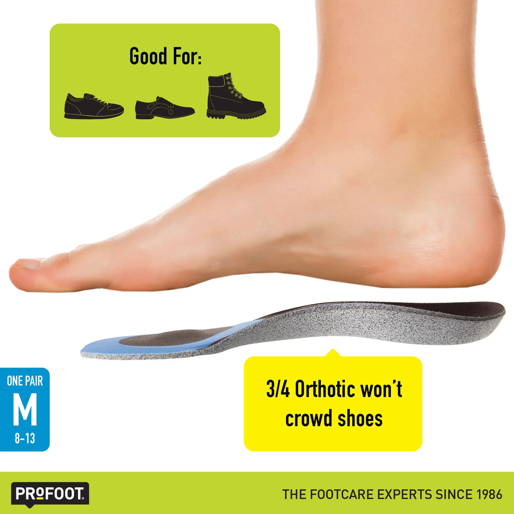 Triad Orthotic Insoles for Knee, Leg & Back Pain, Men'S 8-13, 1 Pair