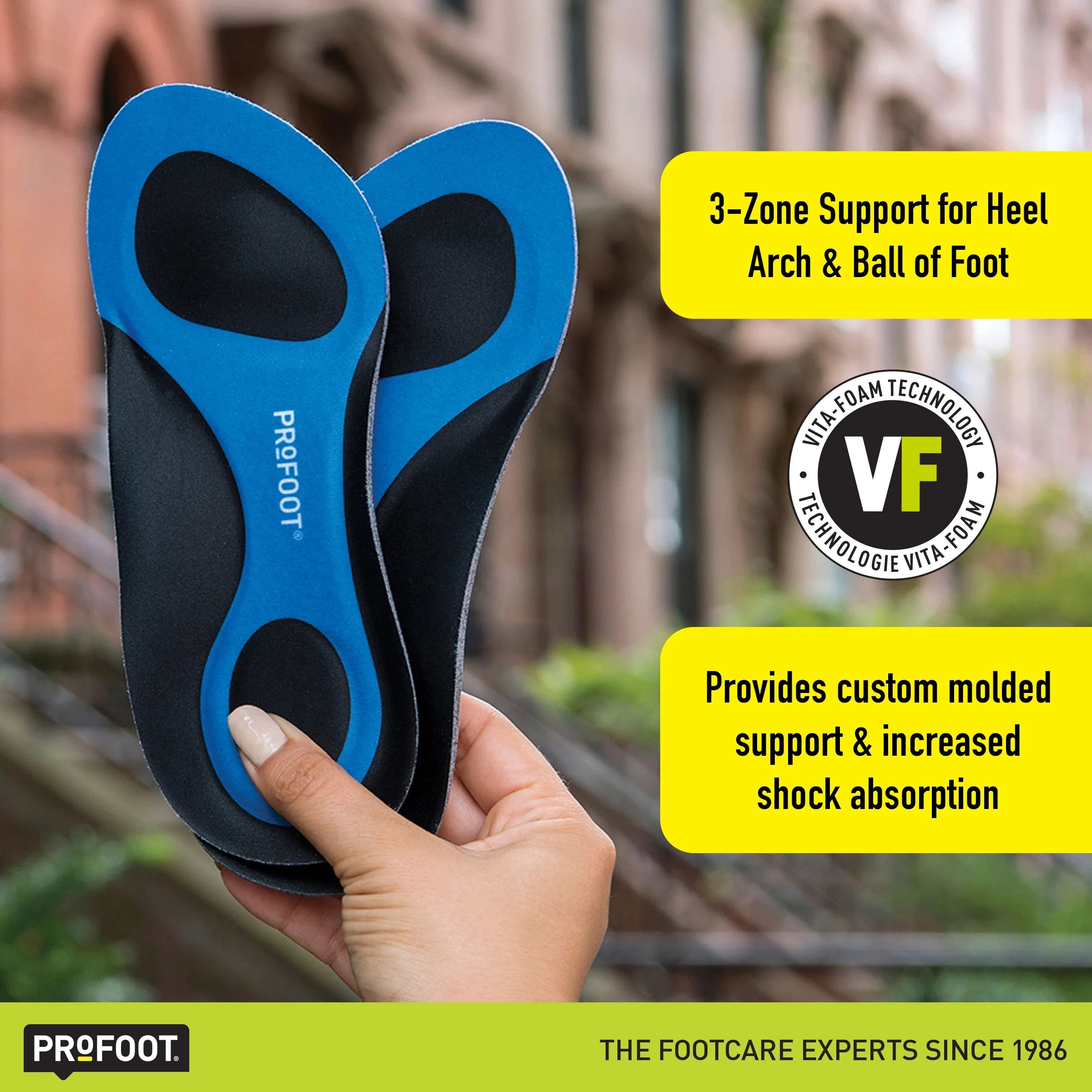 (3 Pack)  Triad Orthotic Insoles for Knee, Leg & Back Pain, Men'S 8-13, 1 Pair