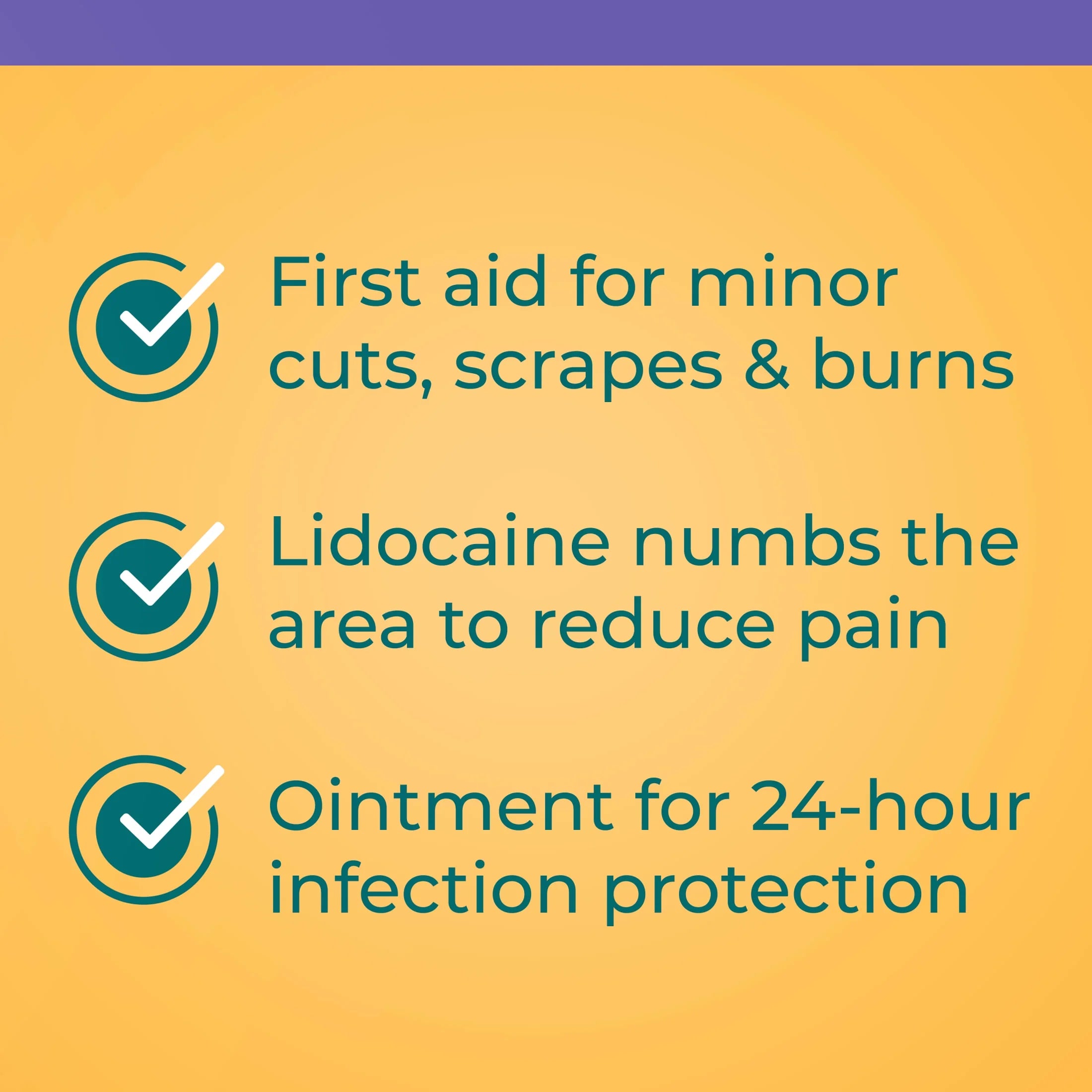 + Lidocaine Pain Relief Triple Antibiotic Ointment, 0.5 Oz